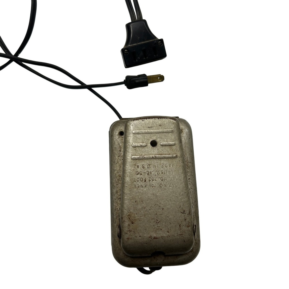 Kenmore Sewing Machine Foot Pedal Controller Cat No 702 115V AC-DC Silver VTG